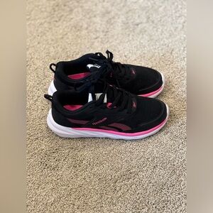 Reebok Black and Pink Athletic Sneakers